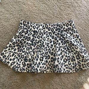 animal print skirt small